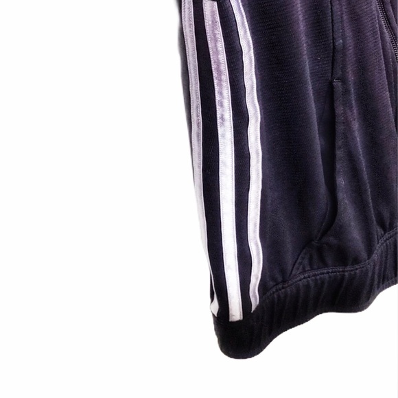 Classic Dark Purple Adidas Track Jacket - Picture 2 of 4
